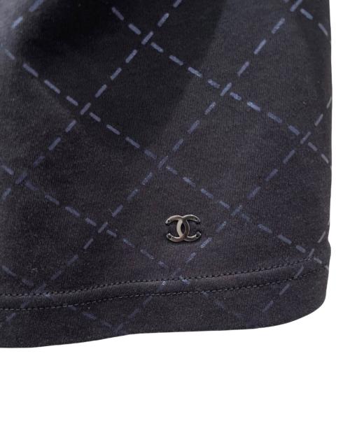 CHANEL（シャネル）CHANEL (シャネル) ココマーク 半袖カットソー ブラック サイズ:36の古着・服飾アイテム