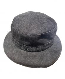 CHANEL（シャネル）の古着「デニムバケットハット/バケットハット/ハット/デニム/」｜ブラック