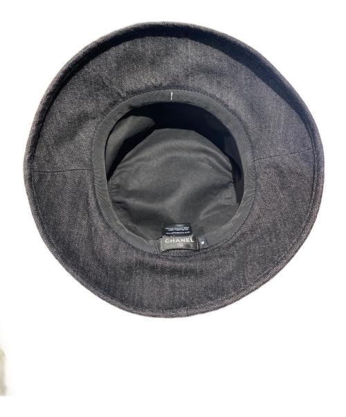 CHANEL（シャネル）CHANEL (シャネル) デニムバケットハット/バケットハット/ハット/デニム/ ブラック サイズ:Mの古着・服飾アイテム