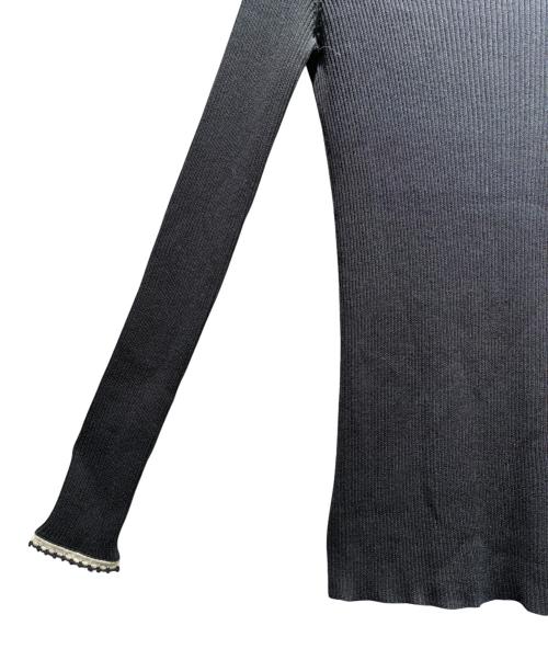 CHANEL（シャネル）CHANEL (シャネル) ココマークニット/P37892K02561 ホワイト×ブラック サイズ:36の古着・服飾アイテム