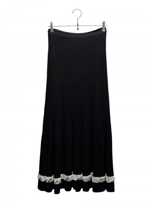 CHANEL（シャネル）CHANEL (シャネル) ニットスカート ホワイト×ブラック サイズ:36の古着・服飾アイテム