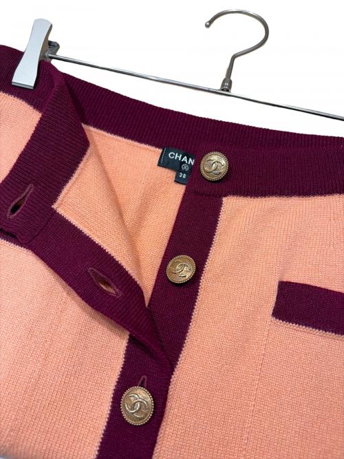 CHANEL（シャネル）CHANEL (シャネル) ニットスカート/カシミヤ100% オレンジ サイズ:38の古着・服飾アイテム