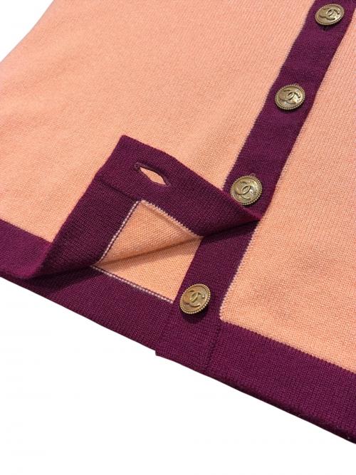 CHANEL（シャネル）CHANEL (シャネル) ニットスカート/カシミヤ100% オレンジ サイズ:38の古着・服飾アイテム