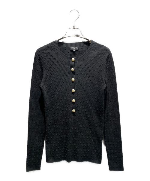 CHANEL（シャネル）CHANEL (シャネル) パールボタンニット/P60494K46047 ブラック サイズ:36の古着・服飾アイテム