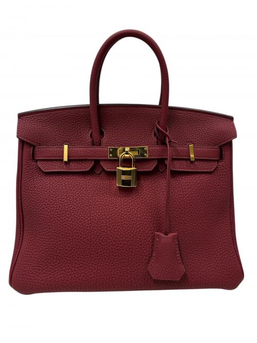 HERMES（エルメス）HERMES (エルメス) バーキン25/ゴールド金具/トゴ/D刻印：2019年製 ルージュグレナ サイズ:25の古着・服飾アイテム