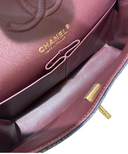 CHANEL（シャネル）CHANEL (シャネル) Wフラップチェーンショルダーバッグ/マトラッセ23/キャビアスキン ブラック サイズ:23の古着・服飾アイテム