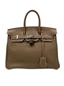 HERMES（エルメス）の古着「Birkin 25 バーキン 25/トゴ/エトゥープ/Y刻印：2020年製造/ゴールド金具」｜エトゥープ