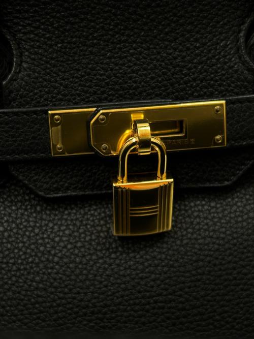HERMES（エルメス）HERMES (エルメス) バーキン30/ゴールド刻印/トゴ/T刻印：2015年製 ブラック サイズ:30の古着・服飾アイテム
