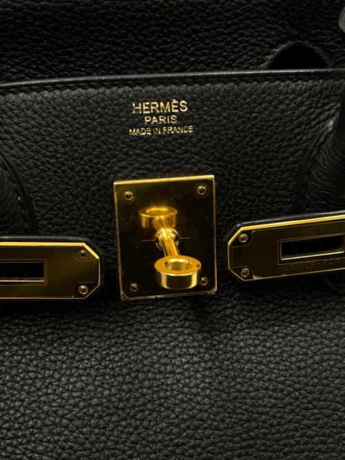 HERMES（エルメス）HERMES (エルメス) バーキン30/ゴールド刻印/トゴ/T刻印：2015年製 ブラック サイズ:30の古着・服飾アイテム