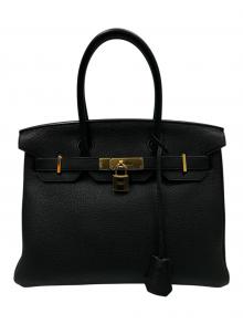 HERMES（エルメス）の古着「バーキン30/ゴールド刻印/トゴ/T刻印：2015年製」｜ブラック