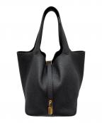 HERMESエルメス）の古着「Picotin Lock（18）PM ピコタンロック（18）PM/トリヨンクレマンス/ブラック/W刻印：2024年製造/ゴールド金具」｜ブラック