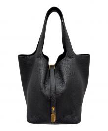 HERMES（エルメス）の古着「Picotin Lock（18）PM ピコタンロック（18）PM/トリヨンクレマンス/ブラック/W刻印：2024年製造/ゴールド金具」｜ブラック