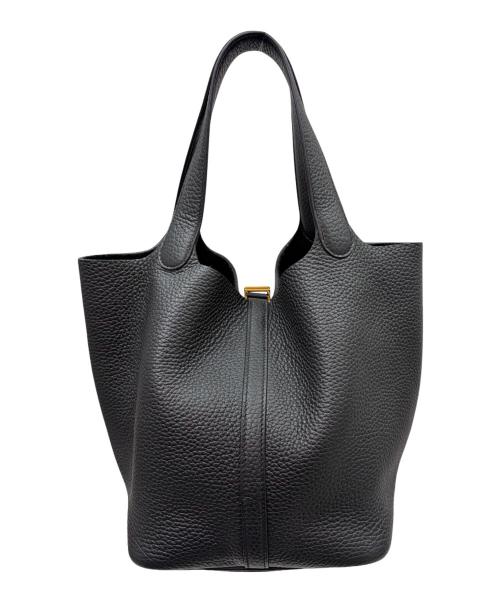 HERMES（エルメス）HERMES (エルメス) Picotin Lock（18）PM ピコタンロック（18）PM/トリヨンクレマンス/ブラック/W刻印：2024年製造/ゴールド金具 ブラック サイズ:PM（18）の古着・服飾アイテム