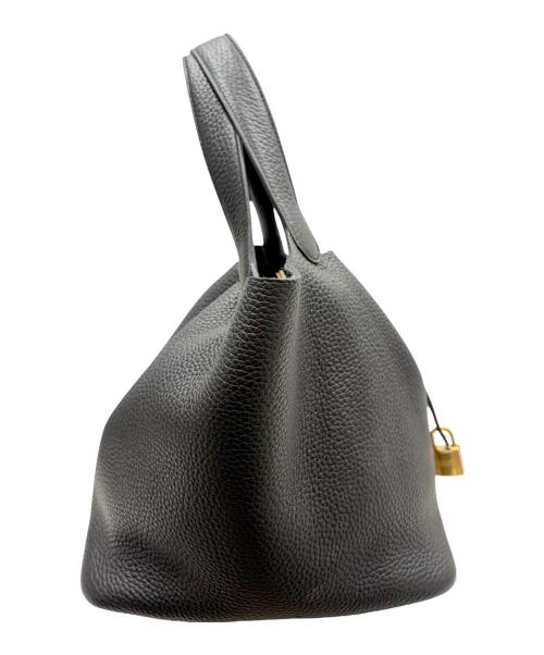 HERMES（エルメス）HERMES (エルメス) Picotin Lock（18）PM ピコタンロック（18）PM/トリヨンクレマンス/ブラック/W刻印：2024年製造/ゴールド金具 ブラック サイズ:PM（18）の古着・服飾アイテム