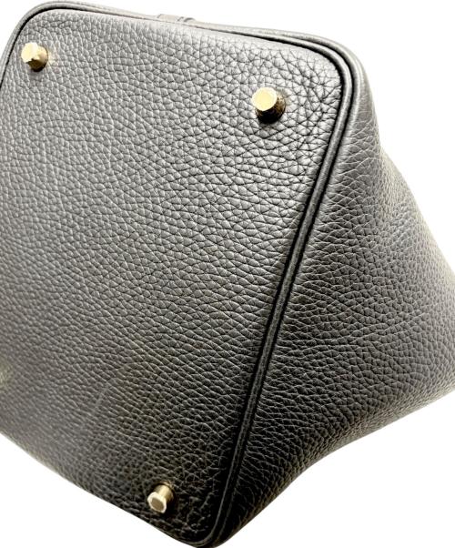 HERMES（エルメス）HERMES (エルメス) Picotin Lock（18）PM ピコタンロック（18）PM/トリヨンクレマンス/ブラック/W刻印：2024年製造/ゴールド金具 ブラック サイズ:PM（18）の古着・服飾アイテム