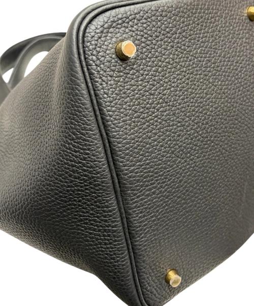 HERMES（エルメス）HERMES (エルメス) Picotin Lock（18）PM ピコタンロック（18）PM/トリヨンクレマンス/ブラック/W刻印：2024年製造/ゴールド金具 ブラック サイズ:PM（18）の古着・服飾アイテム