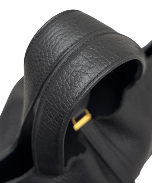HERMES（エルメス）HERMES (エルメス) Picotin Lock（18）PM ピコタンロック（18）PM/トリヨンクレマンス/ブラック/W刻印：2024年製造/ゴールド金具 ブラック サイズ:PM（18）の古着・服飾アイテム