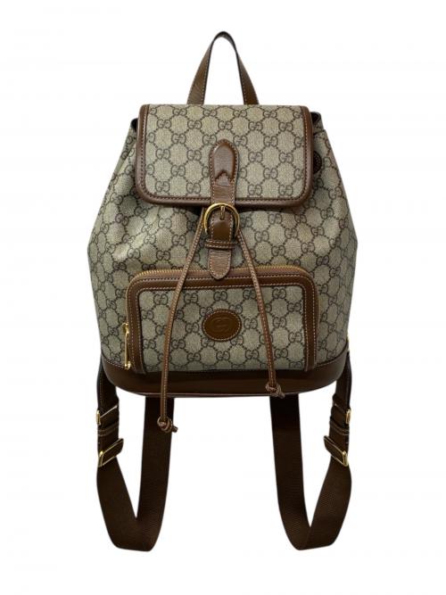 GUCCI（グッチ）GUCCI (グッチ) インターロッキングリュック ベージュ サイズ:-の古着・服飾アイテム