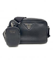 PRADA（プラダ）の古着「ヴィッテロダイノショルダーバッグ」｜ブラック