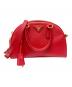 PRADA（プラダ）の古着「Prada Saffiano Leather 2‑Way Handbag サフィアーノミニボストンバッグ BL0854」｜レッド