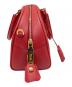 中古・古着 PRADA (プラダ) Prada Saffiano Leather 2‑Way Handbag サフィアーノミニボストンバッグ BL0854 レッド：120000円