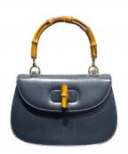 GUCCIグッチ）の古着「バンブーハンドバッグ 0633」｜ブラック