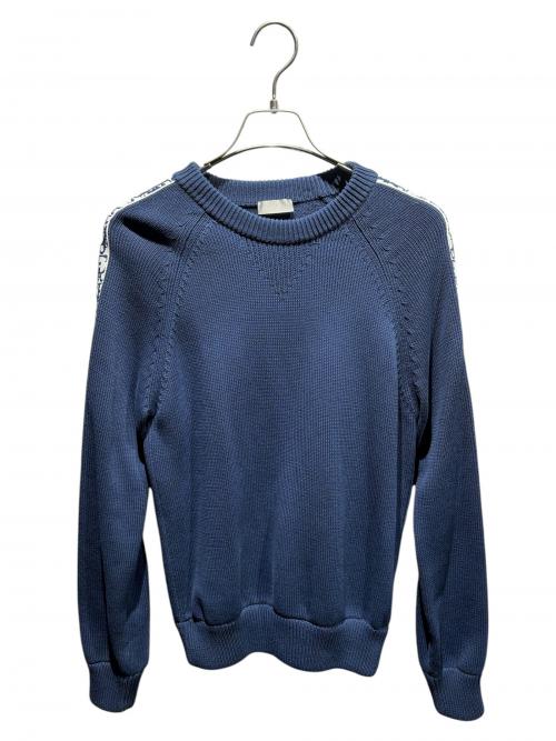 Dior（ディオール）Dior (ディオール) オブリークラインニット/セーター/長袖/	943M672AT072 ネイビー サイズ:XSの古着・服飾アイテム