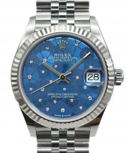 ROLEX（ロレックス）の古着「Datejust 31 デイトジャスト31 Ref:278274 アズーロブルー フローラルモチーフ文字盤」