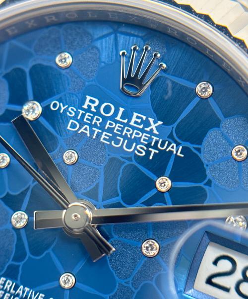 ROLEX（ロレックス）ROLEX (ロレックス) Datejust 31 デイトジャスト31 Ref:278274 アズーロブルー フローラルモチーフ文字盤 アズーロブルー フローラルモチーフ文字盤 サイズ:31mm/17cmの古着・服飾アイテム