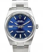ROLEXロレックス）の古着「Oyster Perpetual オイスターパーペチュアル 34mm Ref.124200 青文字盤」｜青文字盤