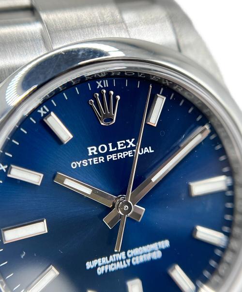 ROLEX（ロレックス）ROLEX (ロレックス) Oyster Perpetual オイスターパーペチュアル 34mm Ref.124200 青文字盤 青文字盤 サイズ:34mm/17.5cmの古着・服飾アイテム