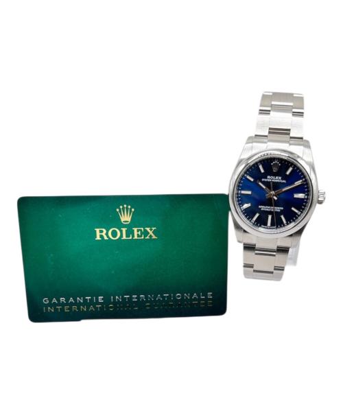 ROLEX（ロレックス）ROLEX (ロレックス) Oyster Perpetual オイスターパーペチュアル 34mm Ref.124200 青文字盤 青文字盤 サイズ:34mm/17.5cmの古着・服飾アイテム