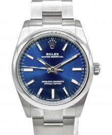 ROLEX（ロレックス）の古着「Oyster Perpetual オイスターパーペチュアル 34mm Ref.124200 青文字盤」｜青文字盤