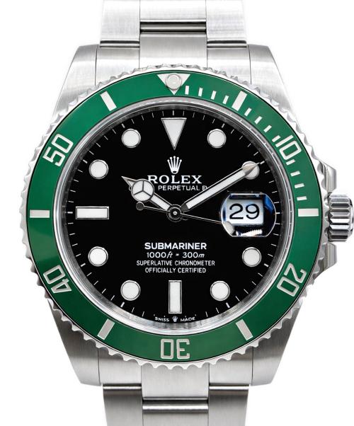 ROLEX（ロレックス）ROLEX (ロレックス) Green Submariner Date グリーン サブマリーナ デイト Ref.126610LV 41mm 緑サブ 黒文字盤 サイズ:41mmの古着・服飾アイテム