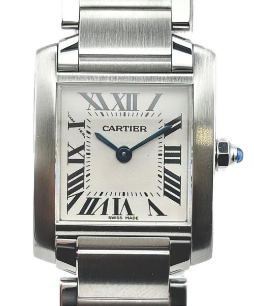 Cartier（カルティエ）Cartier (カルティエ) Tank Francaise SM タンクフランセーズ SM Ref:W51008Q3 アイボリー文字盤 アイボリー文字盤 サイズ:SM/スモール/17.0cm/20.0mm×25.0mmの古着・服飾アイテム