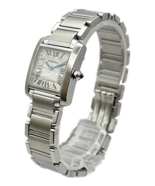 Cartier（カルティエ）Cartier (カルティエ) Tank Francaise SM タンクフランセーズ SM Ref:W51008Q3 アイボリー文字盤 アイボリー文字盤 サイズ:SM/スモール/17.0cm/20.0mm×25.0mmの古着・服飾アイテム