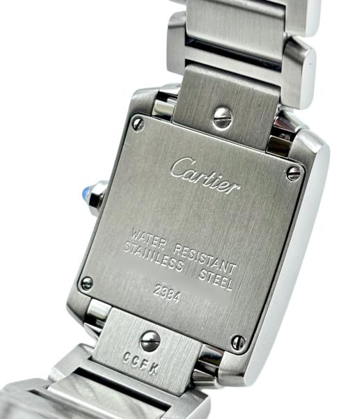 Cartier（カルティエ）Cartier (カルティエ) Tank Francaise SM タンクフランセーズ SM Ref:W51008Q3 アイボリー文字盤 アイボリー文字盤 サイズ:SM/スモール/17.0cm/20.0mm×25.0mmの古着・服飾アイテム