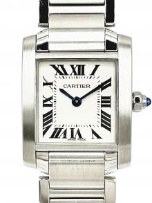 Cartier（カルティエ）の古着「Tank Francaise SM タンクフランセーズ SM Ref.W51008Q3 アイボリー文字盤」｜アイボリー文字盤