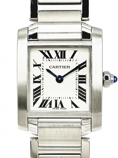 Cartier（カルティエ）Cartier (カルティエ) Tank Francaise SM タンクフランセーズ SM Ref.W51008Q3 アイボリー文字盤 アイボリー文字盤 サイズ:SM/14.0cmの古着・服飾アイテム