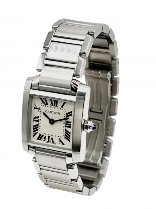 Cartier（カルティエ）Cartier (カルティエ) Tank Francaise SM タンクフランセーズ SM Ref.W51008Q3 アイボリー文字盤 アイボリー文字盤 サイズ:SM/14.0cmの古着・服飾アイテム