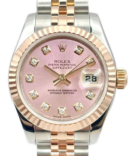 ROLEX（ロレックス）ROLEX (ロレックス) Datejust 26 デイトジャスト26 Ref:179171G ピンク文字盤 ピンク文字盤 サイズ:26mm/16cmの古着・服飾アイテム