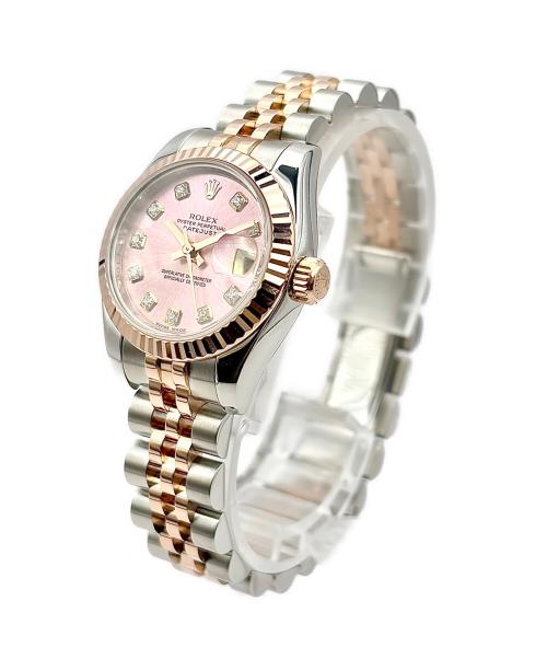 ROLEX（ロレックス）ROLEX (ロレックス) Datejust 26 デイトジャスト26 Ref:179171G ピンク文字盤 ピンク文字盤 サイズ:26mm/16cmの古着・服飾アイテム