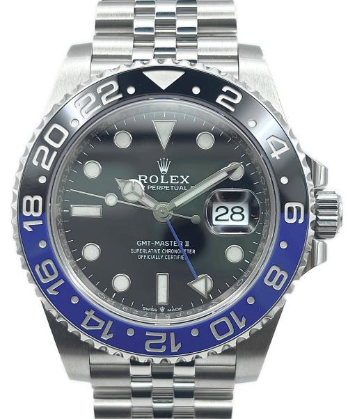 ROLEX（ロレックス）ROLEX (ロレックス) GMT-Master II GMTマスターⅡ Ref:126710BLNR 黒文字盤 黒文字盤 サイズ:40mm/18.5cmの古着・服飾アイテム