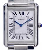 Cartierカルティエ）の古着「Cartier Tank Solo タンクソロLM Ref.W5200014 シルバー文字盤」｜シルバー文字盤