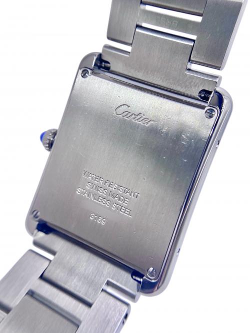 Cartier（カルティエ）Cartier (カルティエ) Cartier Tank Solo タンクソロLM Ref.W5200014 シルバー文字盤 シルバー文字盤 サイズ:LM/27㎜/15.5㎜の古着・服飾アイテム