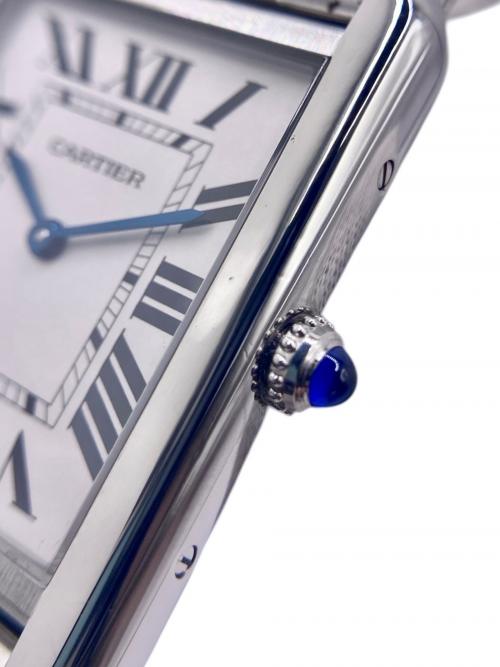 Cartier（カルティエ）Cartier (カルティエ) Cartier Tank Solo タンクソロLM Ref.W5200014 シルバー文字盤 シルバー文字盤 サイズ:LM/27㎜/15.5㎜の古着・服飾アイテム