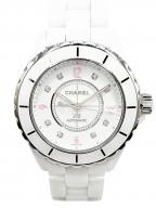 CHANELシャネル）の古着「J12 Pink Light J12 ピンクライト Ref.H4864 38mm」｜白文字盤