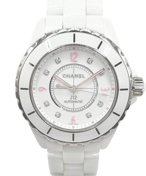 CHANEL（シャネル）CHANEL (シャネル) J12 Pink Light J12 ピンクライト Ref.H4864 38mm 白文字盤 サイズ:38.0mm/17.5cmの古着・服飾アイテム
