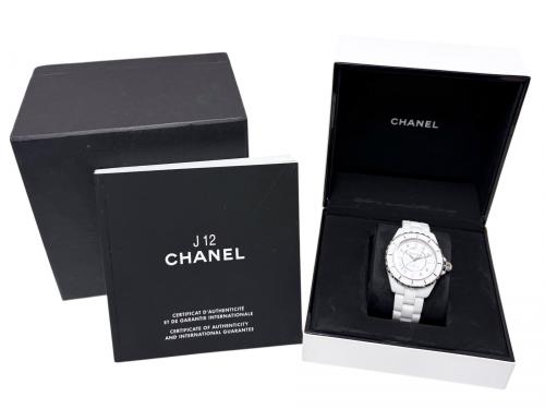 CHANEL（シャネル）CHANEL (シャネル) J12 Pink Light J12 ピンクライト Ref.H4864 38mm 白文字盤 サイズ:38.0mm/17.5cmの古着・服飾アイテム