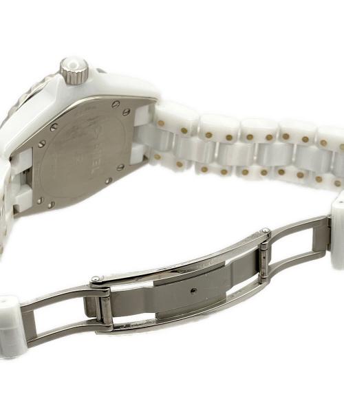 CHANEL（シャネル）CHANEL (シャネル) J12 H1628/12P ダイヤモンド/J12 デイト/クォーツ/腕時計 白文字盤 サイズ:33cmの古着・服飾アイテム